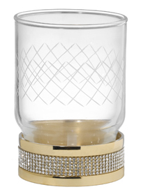 Стакан для ванной Boheme Royal Cristal 10931-G, золото