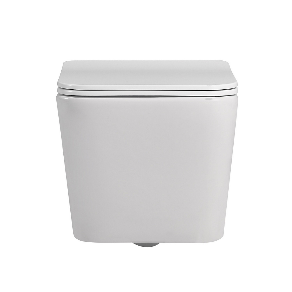 Комплект 3 в 1: Инсталляция Abber AC0105 + Унитаз Rechteck AC1201 белый + Кнопка смыва AC0120MCH матовый хром
