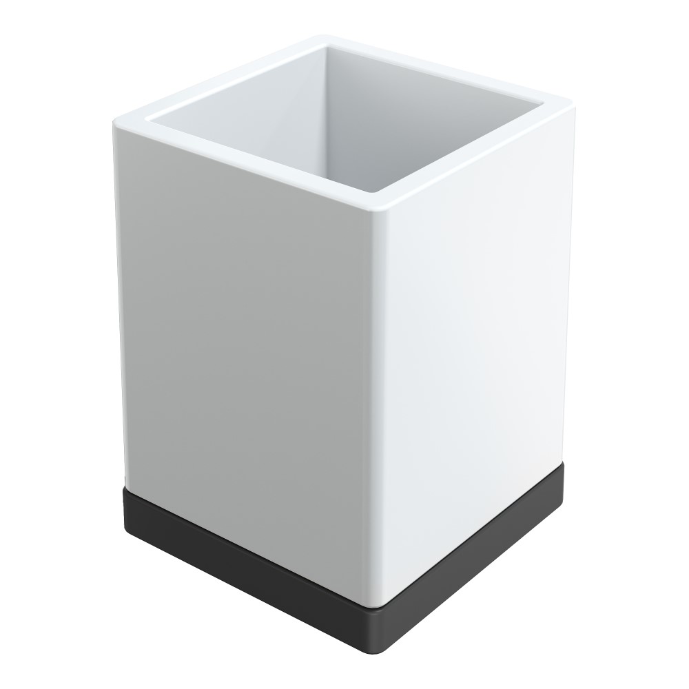 Стакан для ванной Boheme Qubic 10961-B, черный