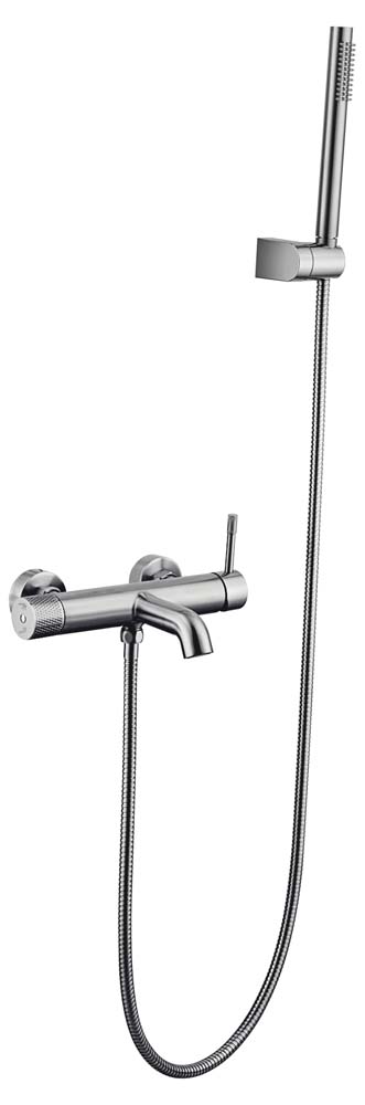 Смеситель для ванны Boheme Uno 463-INOX, никель