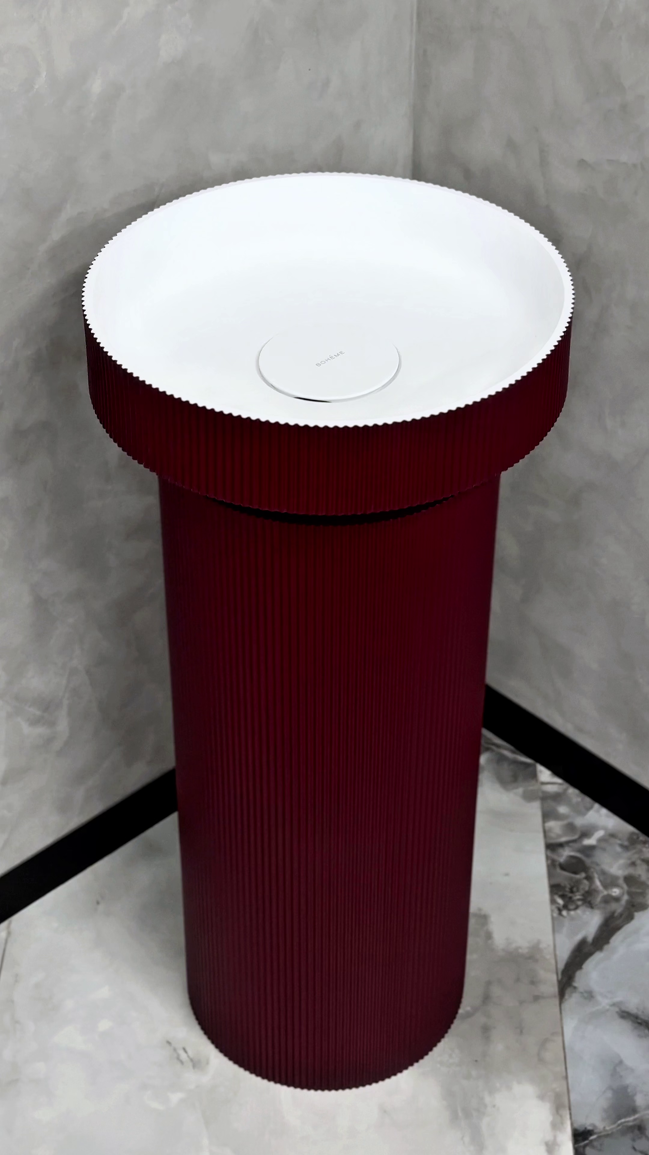 Пьедестал для раковины Armadi Art Sole 801-Base-Rib-BUR