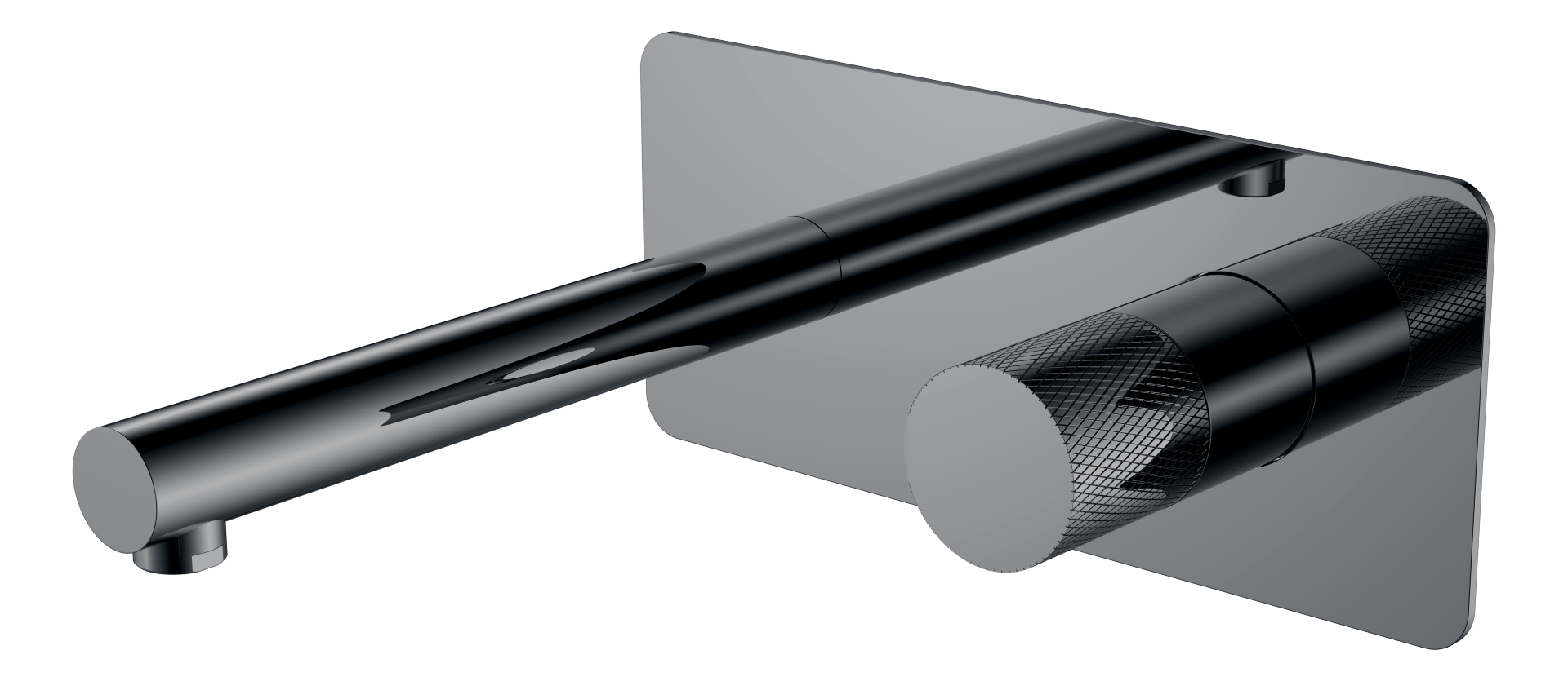 Смеситель для ванны и душа Boheme Stick 125-SGM.2, графит