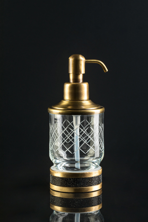 Стакан для ванной Boheme Royal Cristal 10931-BR, бронза