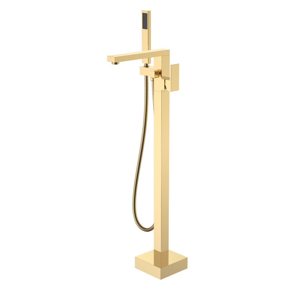 Смеситель для ванны Boheme Qubic 479-G, золото