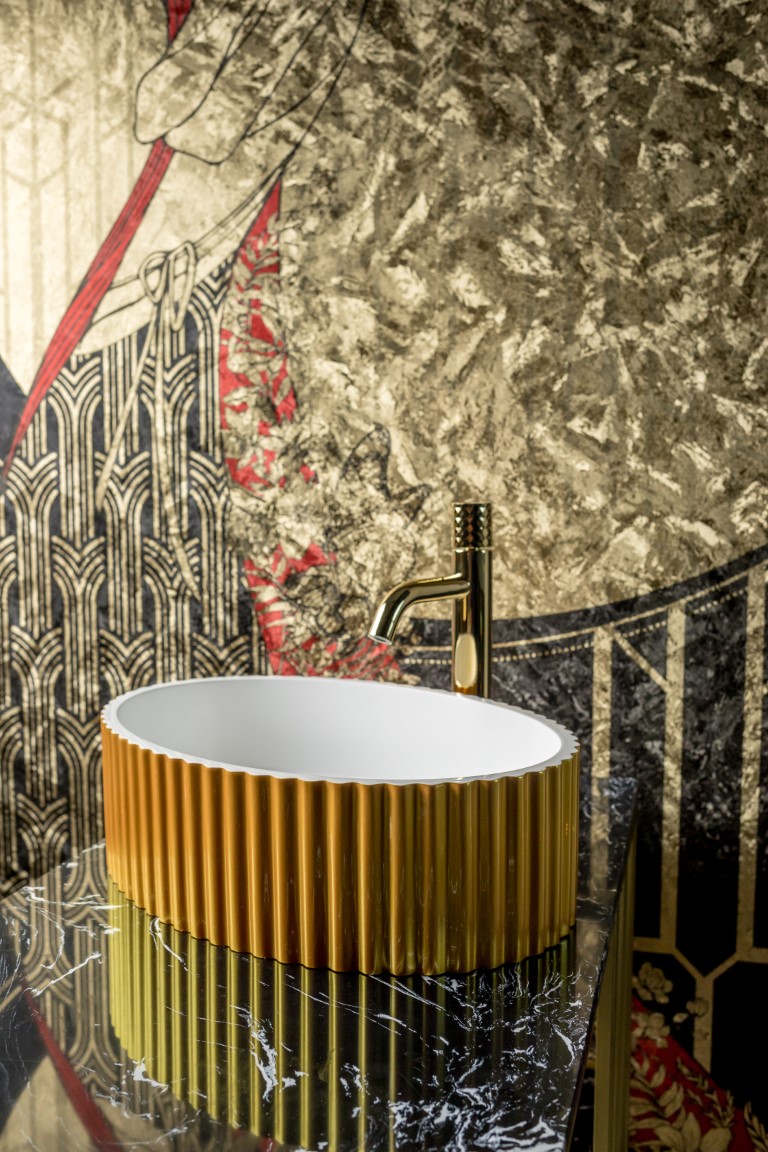 Раковина Boheme NeoArt / Monaco / Vallessi Avantgarde 878-G, золото