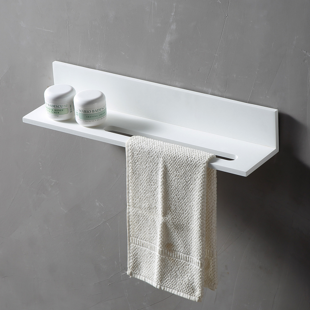 Полка для душа Abber Stein AS1655 белая матовая