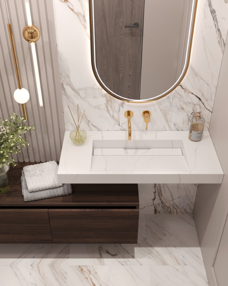 Раковина Armadi Art Flat 859-100-CLCT, белый