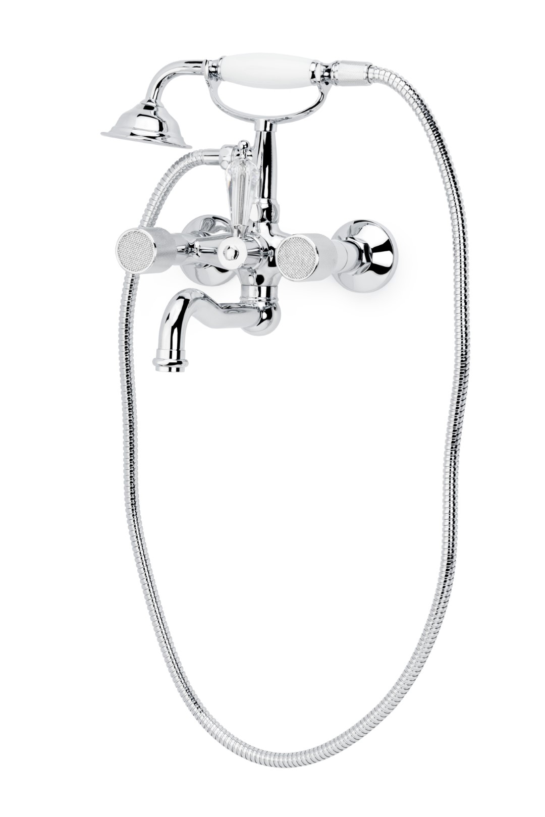 Смеситель для ванны Boheme Royal Cristal 273-Royal/CRST, хром