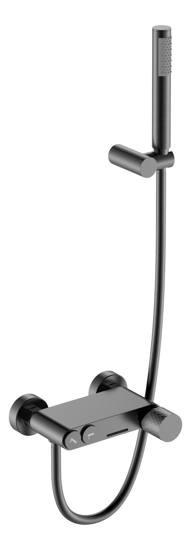 Смеситель для ванны Boheme Stick 123-GM, графит