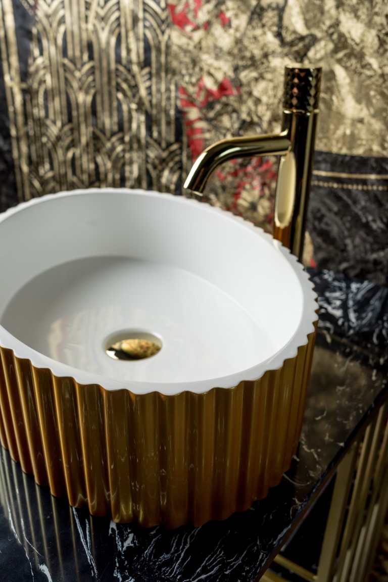 Раковина Boheme NeoArt / Monaco / Vallessi Avantgarde 878-G, золото