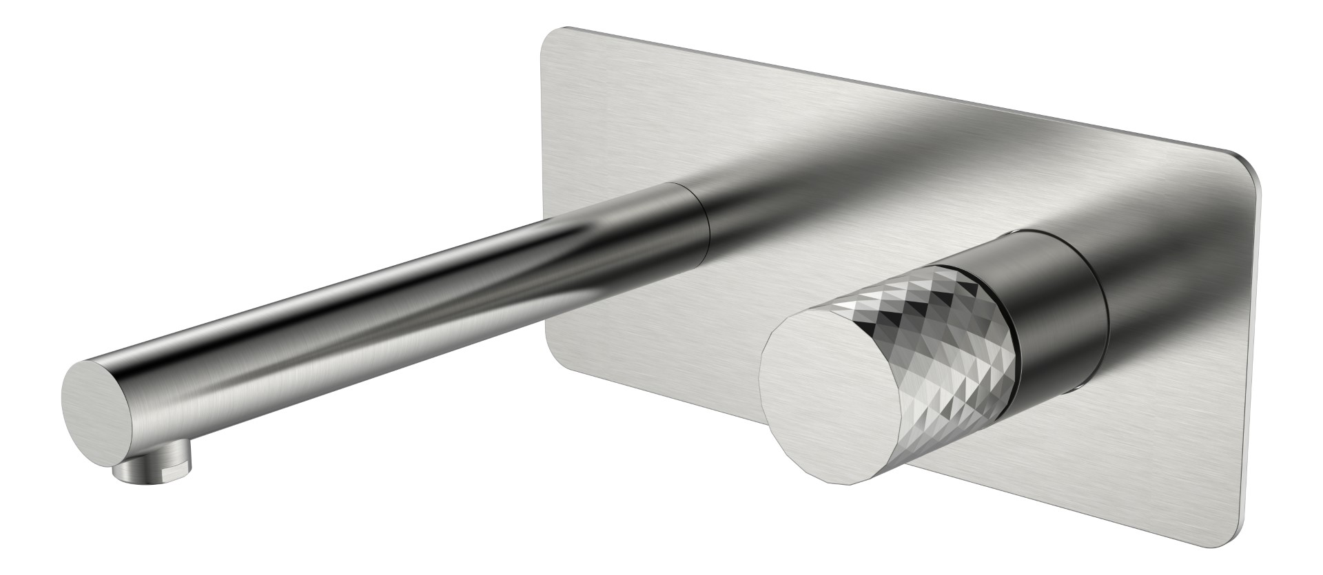 Смеситель для ванны и душа Boheme Stick 125-NB, никель