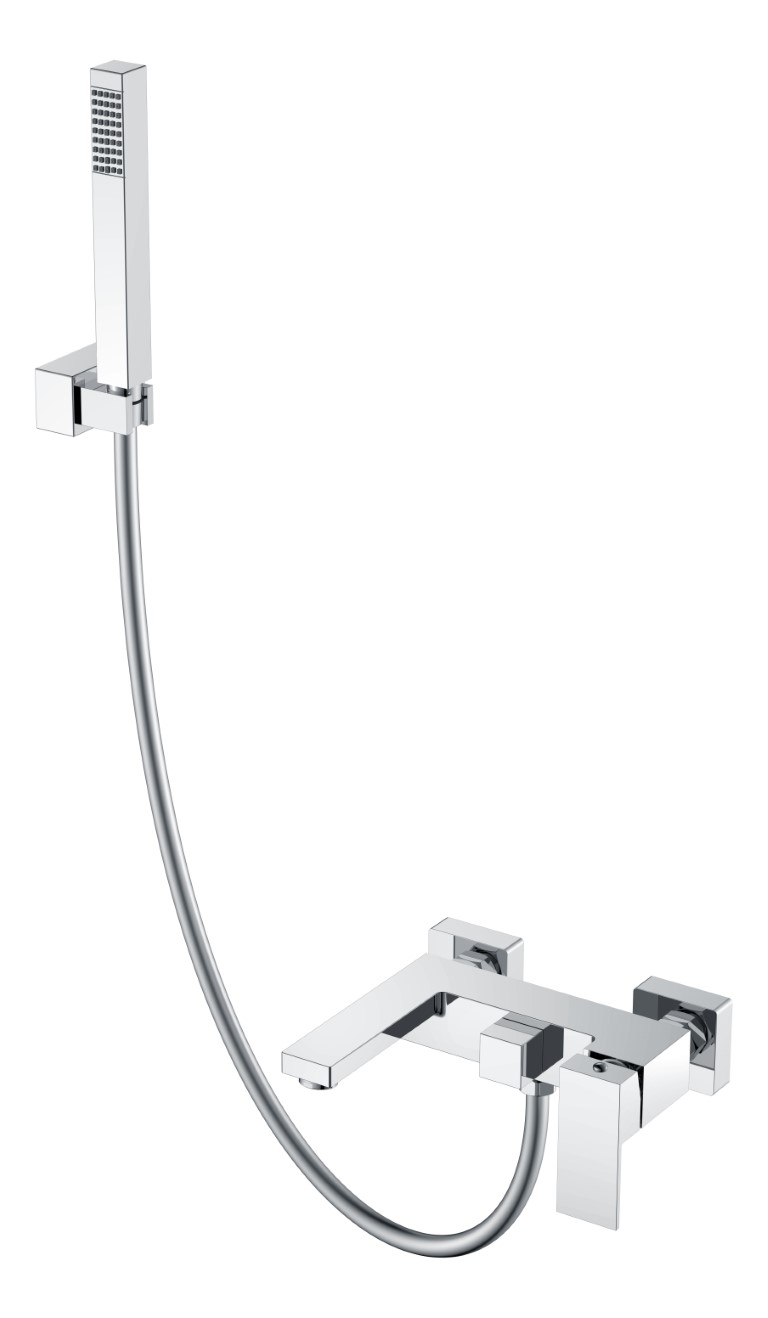 Смеситель для ванны Boheme Qubic 473-CR, хром